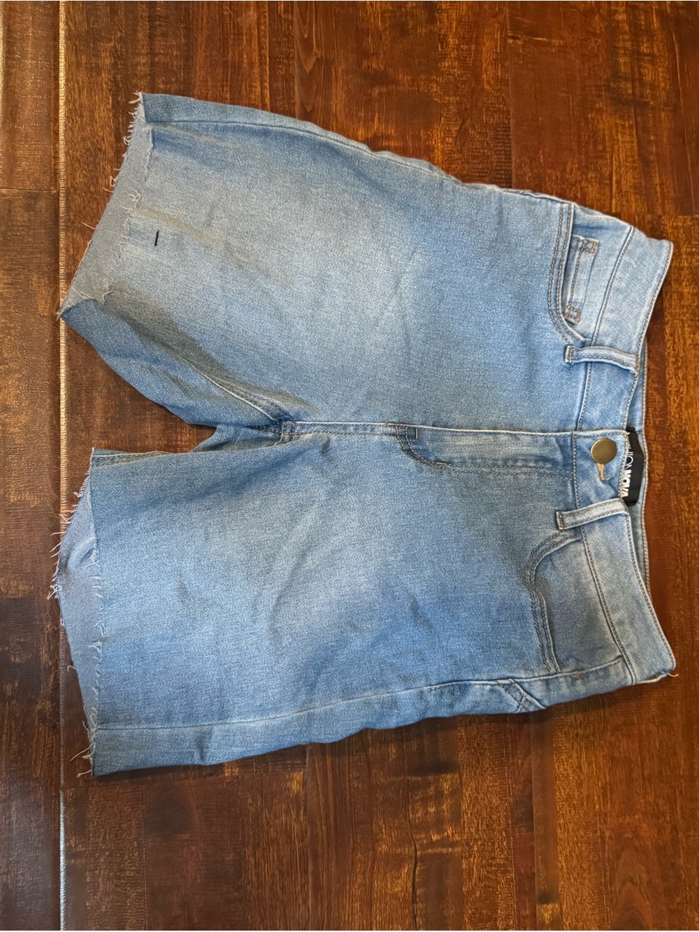 Fashion Nova Light Blue Denim Jean Shorts